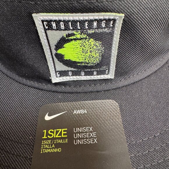 Nike Court Tennis AW84 Challenge Cap Agassi Sampras Hat Black CW6430-010 NEW - Picture 3 of 9